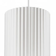 Dainolite Fabiana 5in 1-Light LED Pendant | Transitional Matte White Metal and Acrylic | Kitchen & Bathroom | 5 x 5 x 8 in | Model FBN-515LEDP-MW