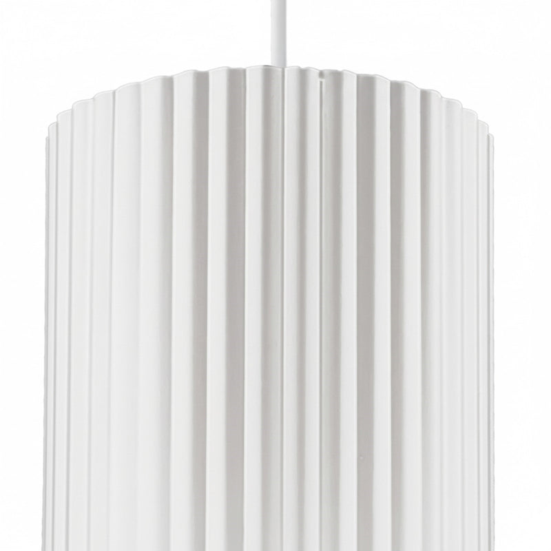 Dainolite Fabiana 5in 1-Light LED Pendant | Transitional Matte White Metal and Acrylic | Kitchen & Bathroom | 5 x 5 x 8 in | Model FBN-515LEDP-MW