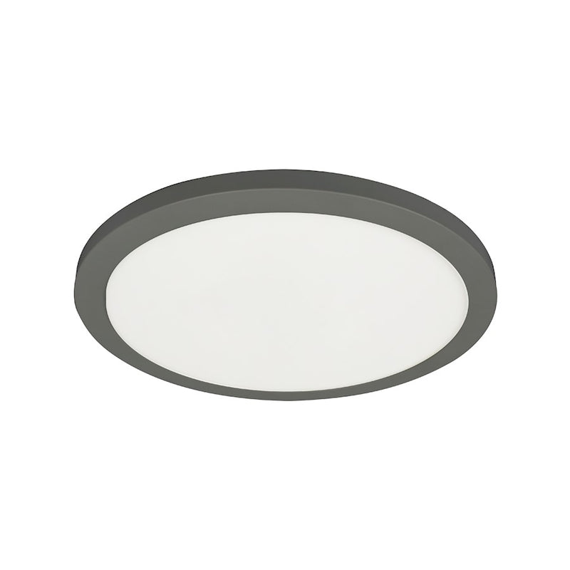 Dainolite Franchesa 1 Light 12" Flush Mount, Black/White