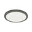 Dainolite Franchesa 1 Light 12" Flush Mount, Black/White - FCA-1225LEDFH-MB