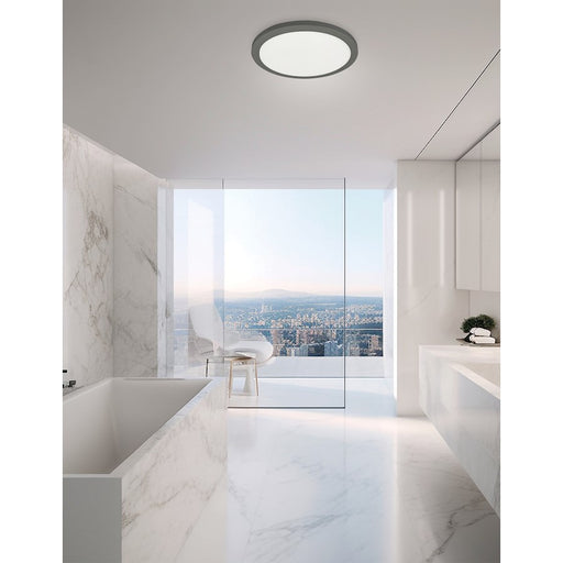 Dainolite Franchesa 1 Light 12" Flush Mount, Black/White