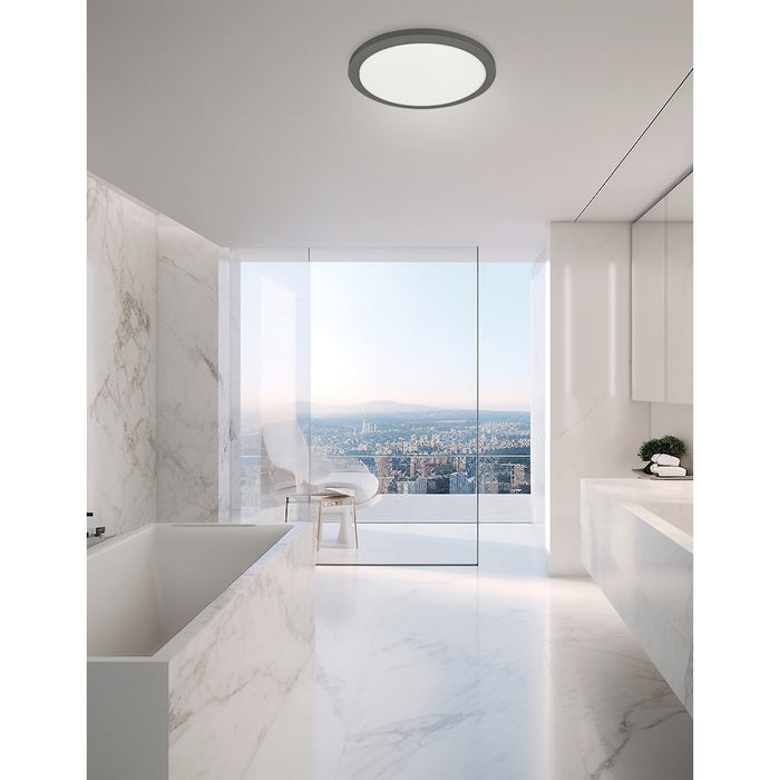 Dainolite Franchesa 1 Light 12" Flush Mount, Black/White