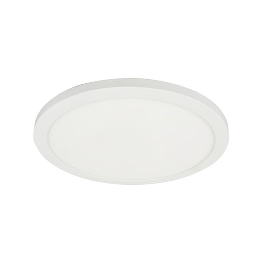 Dainolite Franchesa 1 Light 12" Flush Mount, White/White - FCA-1225LEDFH-MW
