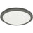 Dainolite Franchesa 1 Light 16" Flush Mount, Black/White - FCA-1630LEDFH-MB