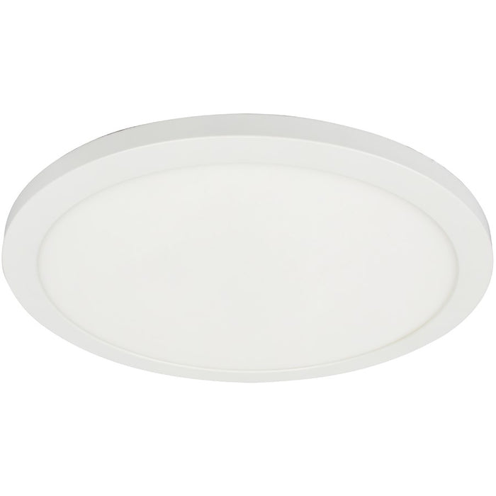 Dainolite Franchesa 1 Light 16" Flush Mount, White/White