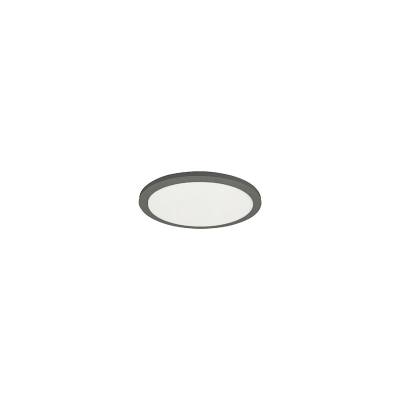 Dainolite Franchesa 1 Light 5" Flush Mount, Matte Black/White