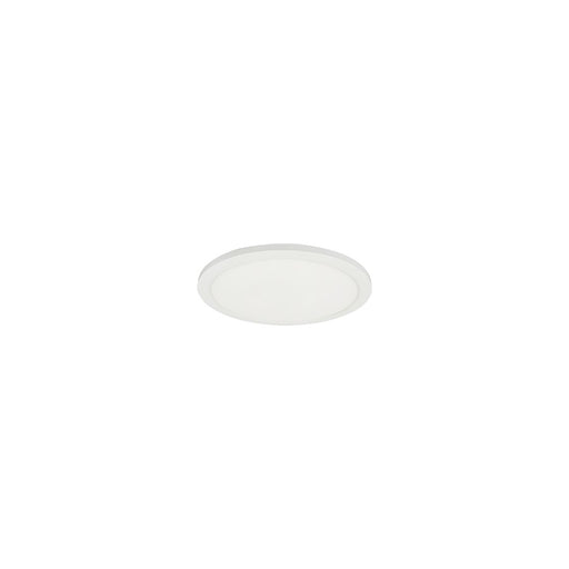 Dainolite Franchesa 1 Light 5" Flush Mount, Matte White/White - FCA-58LEDFH-MW