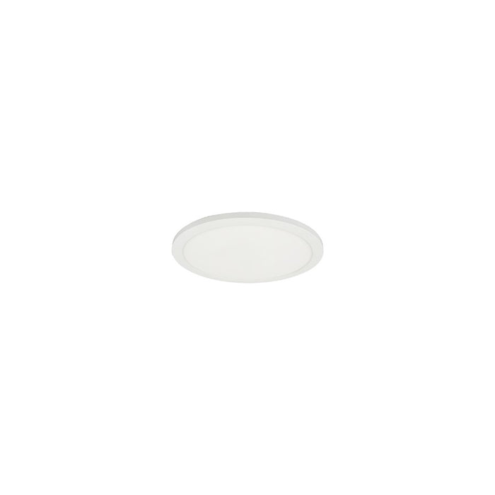 Dainolite Franchesa 1 Light 5" Flush Mount, Matte White/White - FCA-58LEDFH-MW