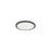 Dainolite Franchesa 1 Light 7" Flush Mount, Matte Black/White - FCA-714LEDFH-MB
