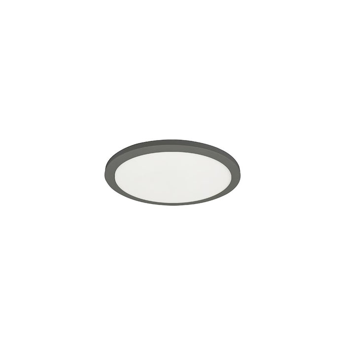 Dainolite Franchesa 1 Light 7" Flush Mount, Matte Black/White - FCA-714LEDFH-MB