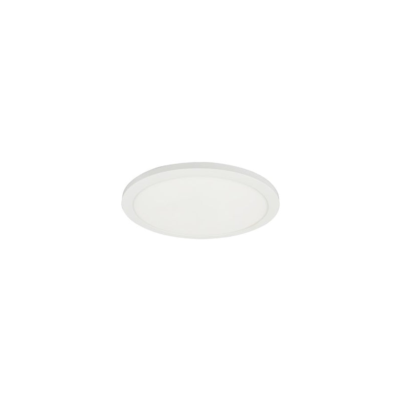 Dainolite Franchesa 1 Light 7" Flush Mount, Matte White/White