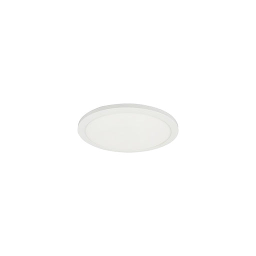 Dainolite Franchesa 1 Light 7" Flush Mount, Matte White/White - FCA-714LEDFH-MW