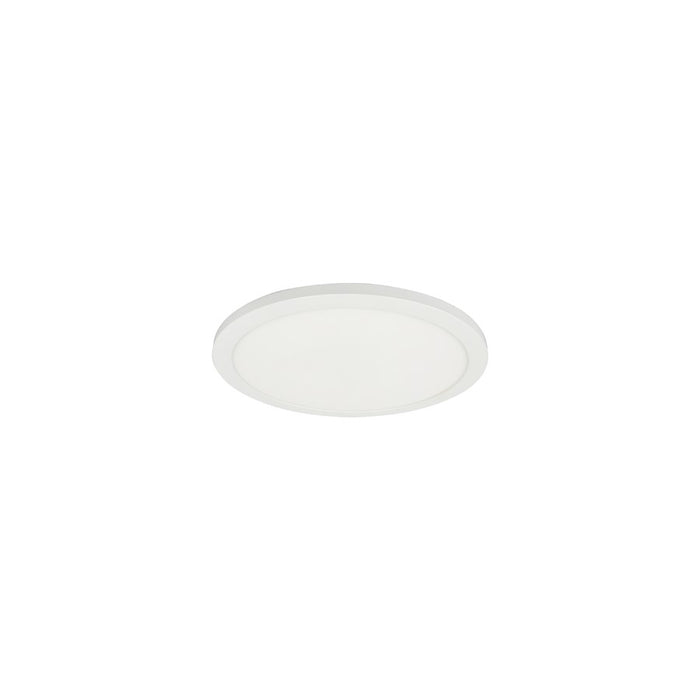 Dainolite Franchesa 1 Light 7" Flush Mount, Matte White/White - FCA-714LEDFH-MW