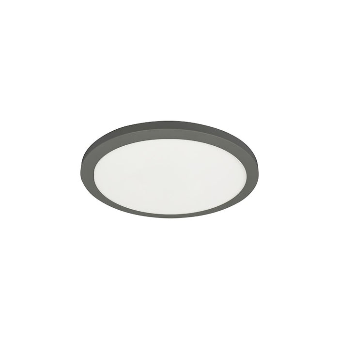 Dainolite Franchesa 1 Light 9" Flush Mount, Matte Black/White - FCA-920LEDFH-MB