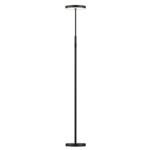Dainolite Francine 54in 1-Light LED Floor Lamp | Modern Sandy Black and White Acrylic | Office & Bedroom Task Light | Model FCE-5430LEDF-SB