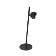 Dainolite Fernanda 16in LED Task Table Lamp | Modern Satin Black Metal | Office & Bedroom Desk Light | 5 x 6 x 16 in | Model FER-165LEDT-SB