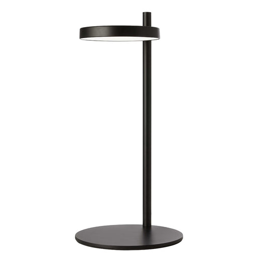 Dainolite Fia 15in 1-Light LED Table Lamp | Transitional Matte Black and White Acrylic | Bedroom & Office | 7 x 7 x 15 in | Model FIA-1512LEDT-MB