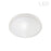 Dainolite Frida 1 Light 30W Flush Mount, Matte White