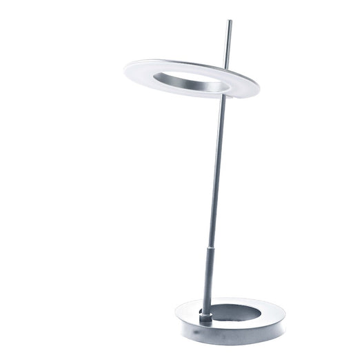 Dainolite Finley 22in 1-Light LED Table Lamp | Modern Silver and White Acrylic | Living Room & Office Task | 825 Lumens | Model FLY-2211LEDT-SLV