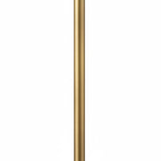 Dainolite Geraldine 16.5in 1-Light Floor Lamp | Contemporary Aged Brass Metal and White Fabric Shade | Living Room & Office | 16.5 | Model GRD-641F-AGB-WH