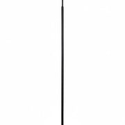 Dainolite Geraldine 16.5in 1-Light Floor Lamp | Contemporary Matte Black Metal and Black Fabric Shade | Living Room & Office | 800 | Model GRD-641F-MB-BK