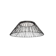Dainolite Georgette 24in 1-Light LED Flush Mount | Contemporary Black Metal and White Acrylic | Living Room & Bedroom | Model GRG-2430LEDFH-MB-BK
