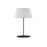 Dainolite Gretchen 1 Light Table Lamp, Matte Black/White - GTC-R281T-MB-WH
