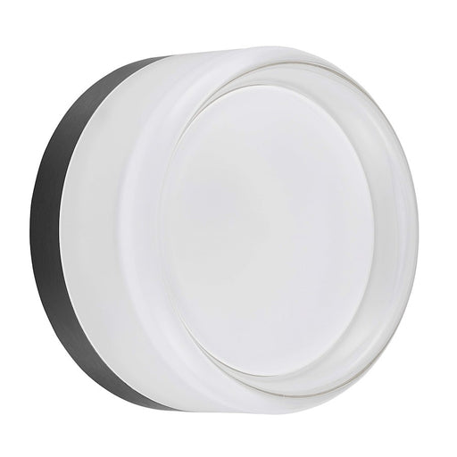 Dainolite Lucia 5in 1-Light LED Wall Sconce | Modern Matte Black and White Acrylic | Hallway & Living Room | 5 x 3 x 5 in | Model LUC-515LEDW-MB