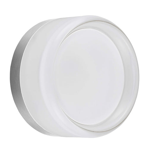 Dainolite Lucia 5in 1-Light Wall Sconce | Modern Polished Chrome and White Acrylic | Hallway & Living Room | 5 x 5 x 2 in | Model LUC-515LEDW-PC