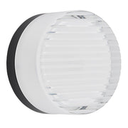 Dainolite Lucia 5.5in 1-Light LED Outdoor Wall Sconce | Modern Matte Black Metal and White Acrylic | Porch & Patio Exterior Wall | Model LUC-615LEDODW-MB