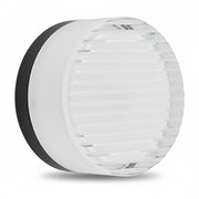 Dainolite Lucia 5.5in 1-Light LED Outdoor Wall Sconce | Modern Matte Black Metal and White Acrylic | Porch & Patio Exterior Wall | Model LUC-615LEDODW-MB