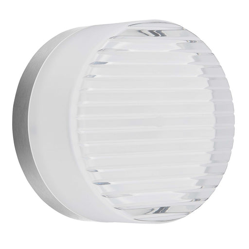 Dainolite Lucia 5in 1-Light Wall Sconce | Modern Polished Chrome and White Acrylic | Hallway & Living Room | 5 x 5 x 3 in | Model LUC-615LEDW-PC