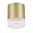 Dainolite Lucia 1 Light Flush Mount, Aged Brass/White