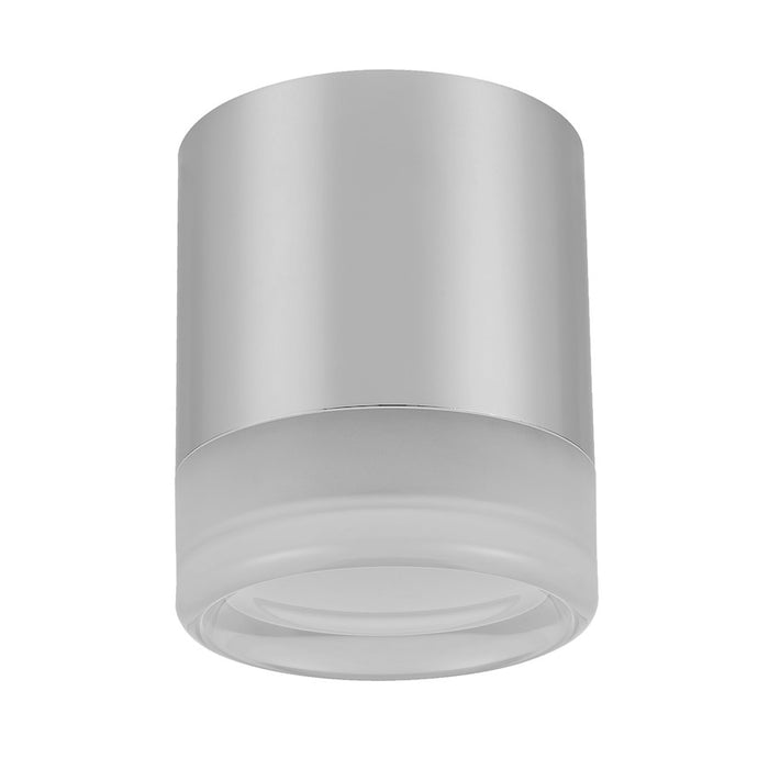 Dainolite Lucia 1 Light Flush Mount, Polished Chrome/White - LUC-715LEDFH-PC