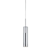 Dainolite Luna 12in 1-Light LED Pendant | Modern Polished Chrome and Clear Glass | Kitchen Island & Dining Room | Model LUN-1LEDP-PC