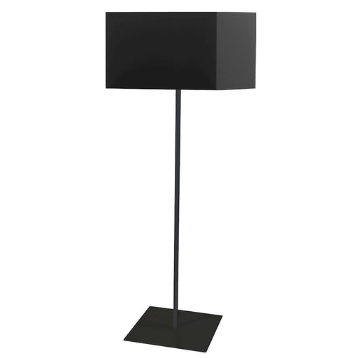 Dainolite Maine 20in 1-Light Floor Lamp | Matte Black Metal and Black Shade | Living Room & Bedroom | 20 x 20 x 64 in | Model MM201F-BK-797