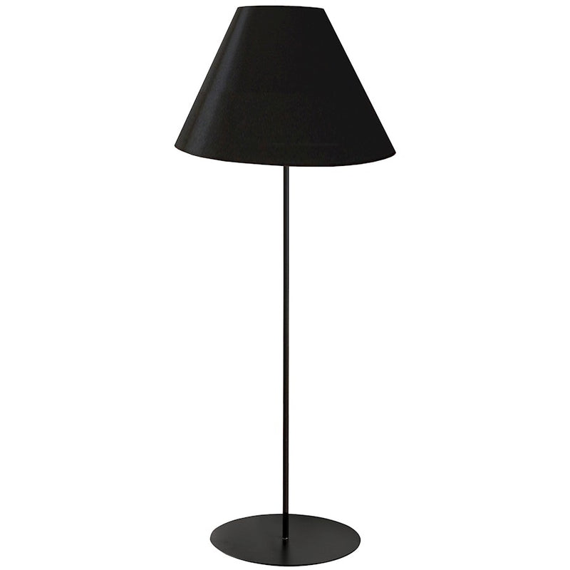 Dainolite Maine 63in 1-Light Floor Lamp | Transitional Matte Black Hardback and Black Empire Shade | Living Room & Bedroom Reading | Model MM231F-BK-797