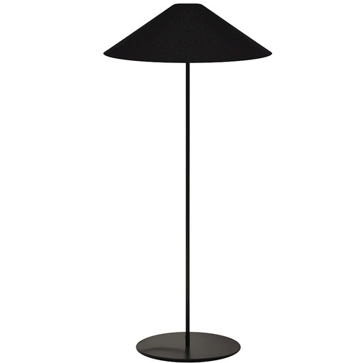 Dainolite Maine 20in 1-Light Floor Lamp | Black Metal and Black Fabric Shade | Living Room & Bedroom | 20 x 20 x 61 in | Model MM241F-BK-797