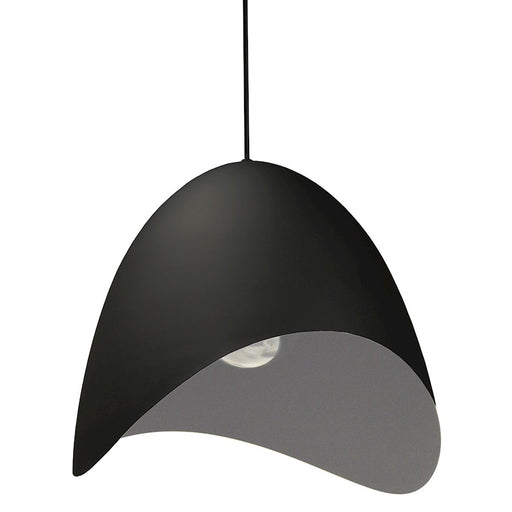 Dainolite Myra 15in 1-Light Pendant | Black Painted Metal | Kitchen Island & Dining Room | 15 x 15 x 15 in | Model MYR-241P-BK