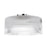 Dainolite Nadine 1 Light 11.75" Flush Mount, Chrome/Clear - NAD-123FH-PC-FL