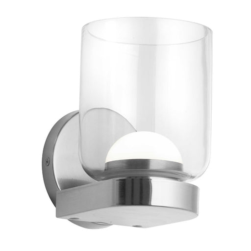 Dainolite Nadine 1-Light LED Wall Sconce | Transitional Polished Chrome and Clear Glass | Hallway & Bedroom Accent | Model NAD-510LEDW-PC