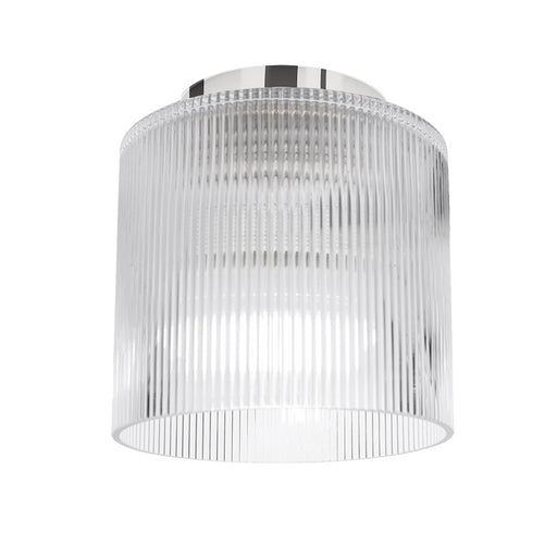 Dainolite Nadine 1 Light 7" Flush Mount, Polished Chrome/Clear - NAD-71FH-PC-FL
