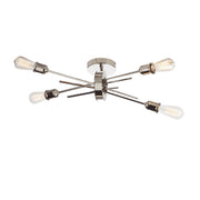 Dainolite Nebraska 11in 4-Light Wall Sconce | Transitional Burnished Chrome Steel | Hallway & Bathroom Accent | 11 x 6 x 19 in | Model NEB-194W-BC