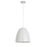 Dainolite Ofelia 1 Light 11.75" Pendant, Matte White/Matte White - OFE-111P-MW