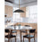 Dainolite Ofelia 1 Light 15.75" Pendant, Black/Matte Black