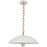 Dainolite Ofelia 1 Light 15.75" Pendant, White/Matte White - OFE-151P-MW-AGB