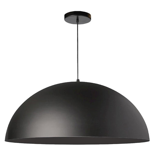 Dainolite Ofelia 20in 1-Light Pendant | Transitional Matte Black Metal | Kitchen Island & Dining Room | 20 x 20 x 10 in | Model OFE-201P-MB-MB