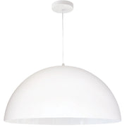 Dainolite Ofelia 20in 1-Light Pendant | Transitional Matte White Metal | Kitchen Island & Dining Room | 20 x 20 x 10 in | Model OFE-201P-MW