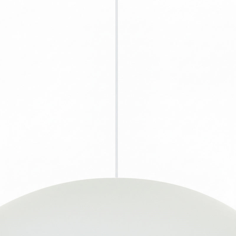 Dainolite Olivia 16in 1-Light Pendant | Contemporary Matte White Metal and Opal Glass | Kitchen Island & Bathroom | 15.75 x 15.75 x 4 | Model OLV-151P-MW