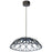 Dainolite Pakuna 1 Light Pendant, Matte Black/Black